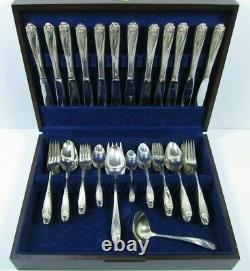 66 pc Set 1847 Rogers Bros 1950 DAFFODIL Silverplate Service for 12