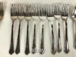 67 Piece 1857 Silverplate ASCo Flatware Set With Serving Pieces