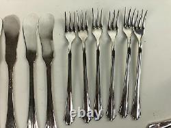 67 Piece 1857 Silverplate ASCo Flatware Set With Serving Pieces