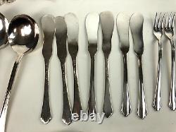 67 Piece 1857 Silverplate ASCo Flatware Set With Serving Pieces