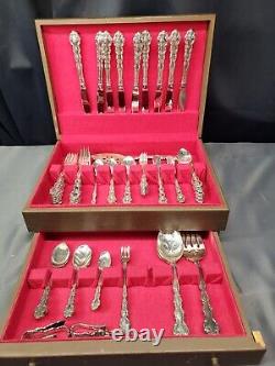 69 Piece ONEIDA COMMUNITY Silverplate Flatware Beethoven 15 Different Pieces