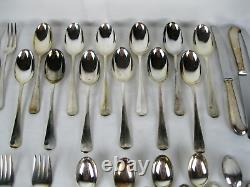 70 Pc. Vtg. QUEEN ANNE by WORCESTER SILVER Co. EPNS A1 Silverplate Flatware set