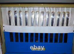 71 Piece MILADY Oneida Community Silverplate Flatware Set in Case Very Nice