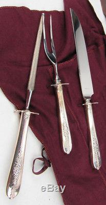 72 PC ROYAL ROSE Nobility Plate Silverplate Flatware Set With Case