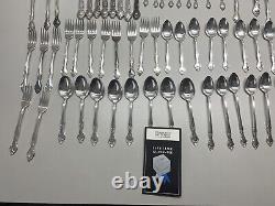 72 Set Community Oneida Affection 1960 Silverplate Flatware Knife Fork Spoon lot