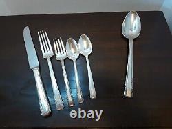 73 PIECES Vintage Silver plate flatware Wallace Personality SERVICE FOR 12+