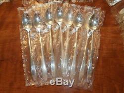 74 Pc SEALED in SLEEVES Nobility Plate REVERIE Silverplate Flatware Set MINT