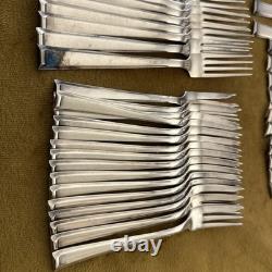 (74) Pieces Bruckmann 90 Silverplate Flatware Nicht Swabia