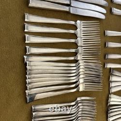 (74) Pieces Bruckmann 90 Silverplate Flatware Nicht Swabia