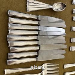 (74) Pieces Bruckmann 90 Silverplate Flatware Nicht Swabia