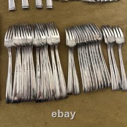(74) Pieces Bruckmann 90 Silverplate Flatware Nicht Swabia