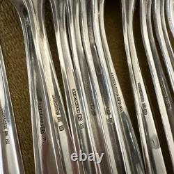 (74) Pieces Bruckmann 90 Silverplate Flatware Nicht Swabia