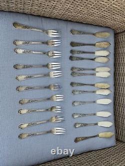 75 Pcs Rococo French Silver Plated Cutlery Set Napoleon J B 60 1880