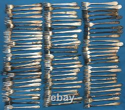 75 SEAFOOD COCKTAIL FORKS 5.5-6.5 Antique to Vintage Silverplated Mix No Mono