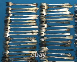 75 SEAFOOD COCKTAIL FORKS 5.5-6.5 Antique to Vintage Silverplated Mix No Mono