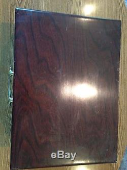 75 piece set Oneida Bordeaux Prestige silverplate flatware 1945 with wooden case