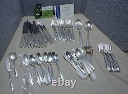 76 PC SPRINGTIME 1847 Rogers Bros IS Silverplate Flatware Set Service For 12