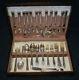 77Pc Vintage Holmes & Edwards Inland MAY QUEEN Silverplate Flatware Set withBox