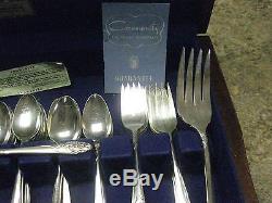 77pc COMMUNITY EVENING STAR SILVERPLATE FLATWARE SET WithSERVING PCS