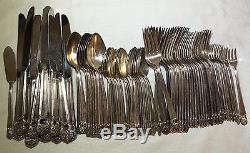 78-Piece SET of Silverplate Flatware 1847 Rogers Bros. Eternally Yours