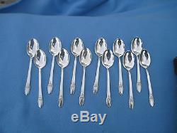 78 piece vintage 1847 Rogers Bros FIRST LOVE Set withRare Oval Dessert/Soup Spoons
