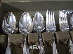 79 Pc's 1847 Rogers Bros Flatware Set Grand Heritage With Wood Box