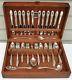 79 Piece Set FIRST LOVE Silverplate Flatware With Serving in Naken's Chest 1937