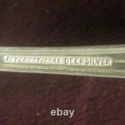 79pc International Deep Silverplate 1960 Happy Anniversary flatware set
