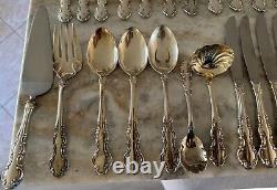 79pc Juliette Silverplate INTERNATIONAL SILVER 1847 Rogers Bros IS