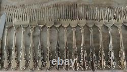 79pc Juliette Silverplate INTERNATIONAL SILVER 1847 Rogers Bros IS