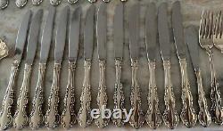 79pc Juliette Silverplate INTERNATIONAL SILVER 1847 Rogers Bros IS