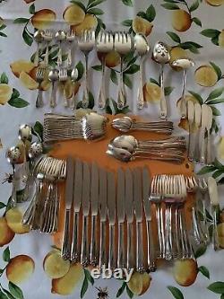 80 Pc Rogers Daffodil Flatware Set Silverplate Fork Spoon Knife Child Sets Soup