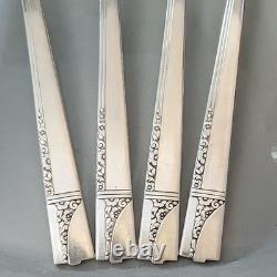 80 Pc Silverplate CAPRICE Service for 12 Oneida Nobility Plate Flatware Set Case