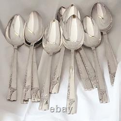 80 Pc Silverplate CAPRICE Service for 12 Oneida Nobility Plate Flatware Set Case