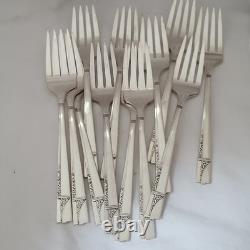 80 Pc Silverplate CAPRICE Service for 12 Oneida Nobility Plate Flatware Set Case