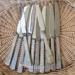 80 Pc Silverplate CAPRICE Service for 12 Oneida Nobility Plate Flatware Set Case