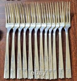 80 Pc Silverplate CAPRICE Service for 12 Oneida Nobility Plate Flatware Set Case