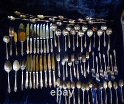 80 Pieces Of Gently Used Community Sp Flatware In The Evening Star Pattern