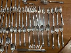 80 pc. 1847 Rogers Bros. FIRST LOVE 1937 silverplate