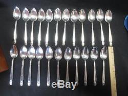 81 pc Holmes & Edwards IS Inlaid Silverplate Flatware -Setting for 12 + Serving
