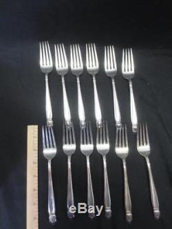81 pc Holmes & Edwards IS Inlaid Silverplate Flatware -Setting for 12 + Serving