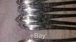 83 piece ONEIDA Heirloom Plate CHATEAU silverware Monogram Initial D