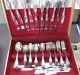 86 pc set SILVERPLATE 1847 Rogers Bros. OLD COLONY 1911 Large with Box FLATWARE