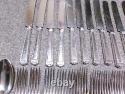 86 pieces 1847 Rogers Bros Anniversary Silverplate Flatware Set