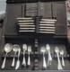 87 Pc Set 1933 Rogers IS Silver Plated Flatware With Case Beautiful Condition