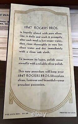 89 Piece 1847 Rogers Bros IS Silverplate Set UNUSED IN ORIGINAL PACKAGING