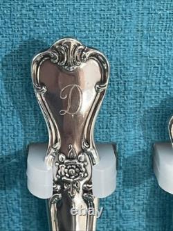 91 Piece 1950 SIGNATURE Company Plate Silverware Monogram D Wooden Box