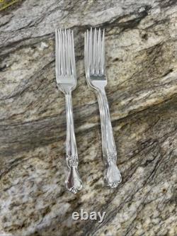 91 Piece 1950 SIGNATURE Company Plate Silverware Monogram D Wooden Box