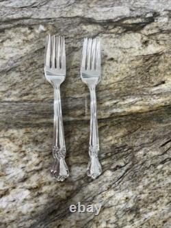 91 Piece 1950 SIGNATURE Company Plate Silverware Monogram D Wooden Box