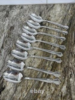 91 Piece 1950 SIGNATURE Company Plate Silverware Monogram D Wooden Box